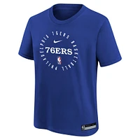 T-shirt d'entraînement Nike Royal Philadelphia 76ers pour jeunes