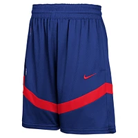 Short d'entraînement en maille Nike Royal Philadelphia 76ers pour jeunes