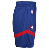 Short d'entraînement en maille Nike Royal Philadelphia 76ers pour jeunes