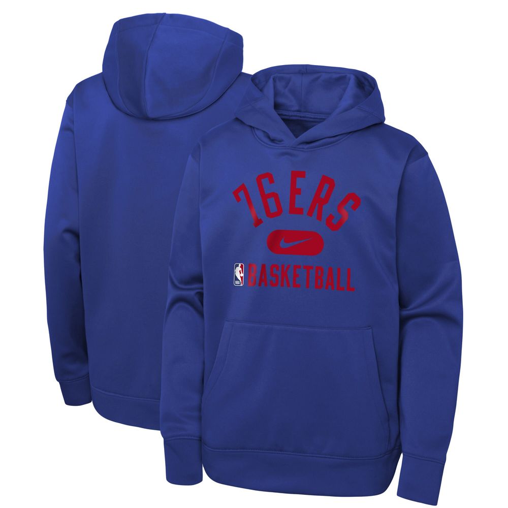 Youth Nike Royal Philadelphia 76ers Spotlight Performance Pullover - Hoodie