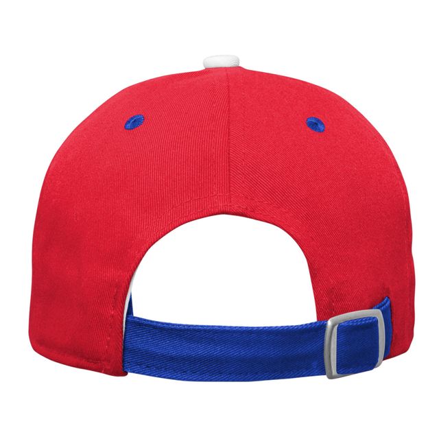 Slouch à logo tendance Philadelphia 76ers rouge pour Junior - Casquette ajustable