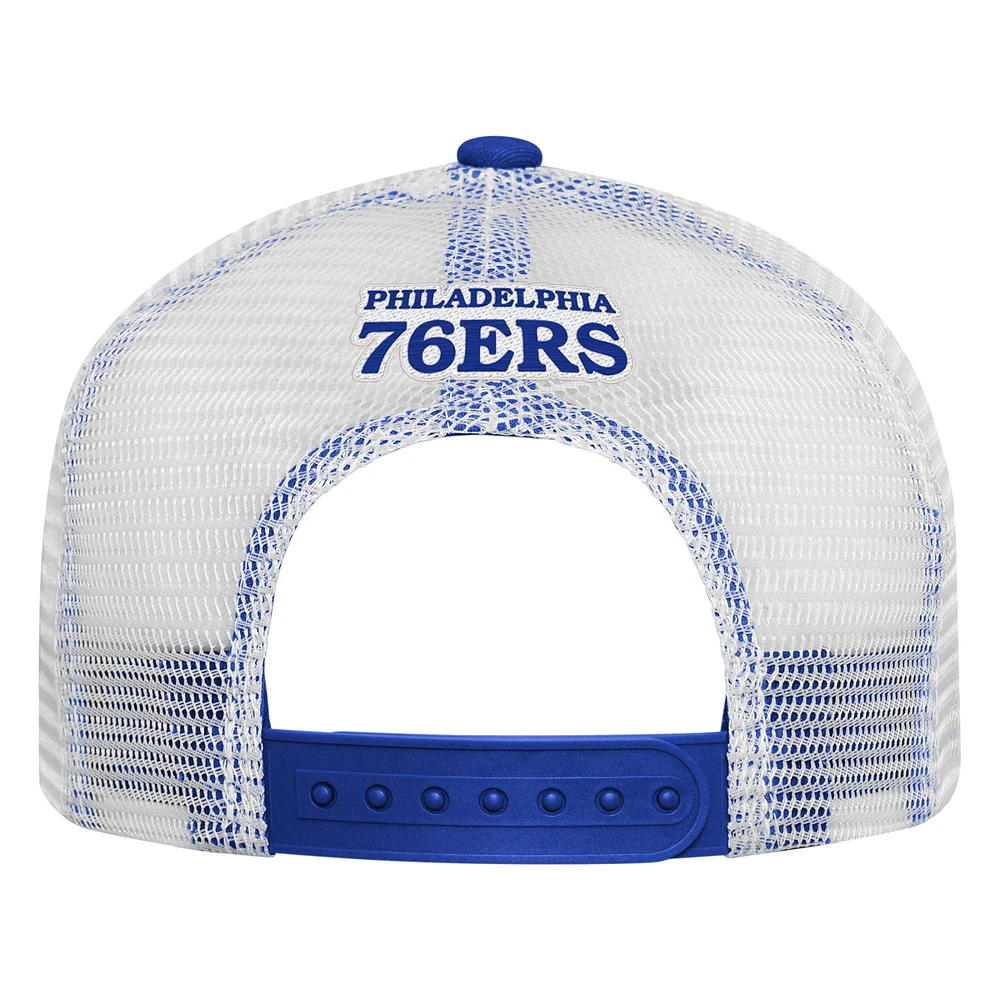 Youth Royal Philadelphia 76ers Foam Front - Trucker Snapback Hat