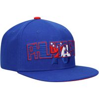 Youth Royal Philadelphia 76ers Lifestyle Wordmark - Snapback Hat