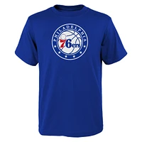 Youth Royal Philadelphia 76ers Primary Logo T-Shirt