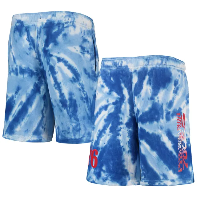 Lids Dallas Mavericks Youth Santa Monica Tie-Dye Shorts - Navy