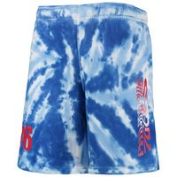 Youth Royal Philadelphia 76ers Santa Monica Tie-Dye Shorts