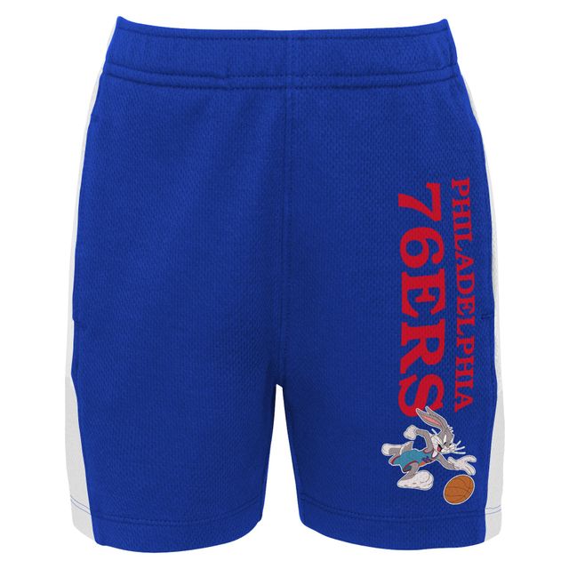 Short en maille Slam Dunk Space Jam 2 des Royal Philadelphia 76ers pour jeunes