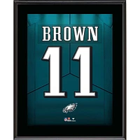 A.J. Brown Philadelphia Eagles 10.5" x 13" Jersey Number Sublimated Player Plaque