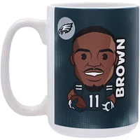 UN J. Brown Eagles de Philadelphie 15oz. Tasse de caricature de joueur