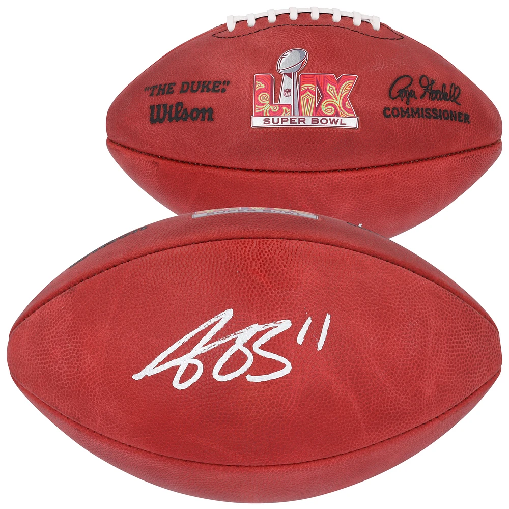 A.J. Brown Philadelphia Eagles Autographed Super Bowl LIX Wilson Duke Football