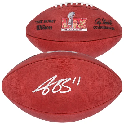 A.J. Brown Philadelphia Eagles Autographed Super Bowl LIX Wilson Duke Football