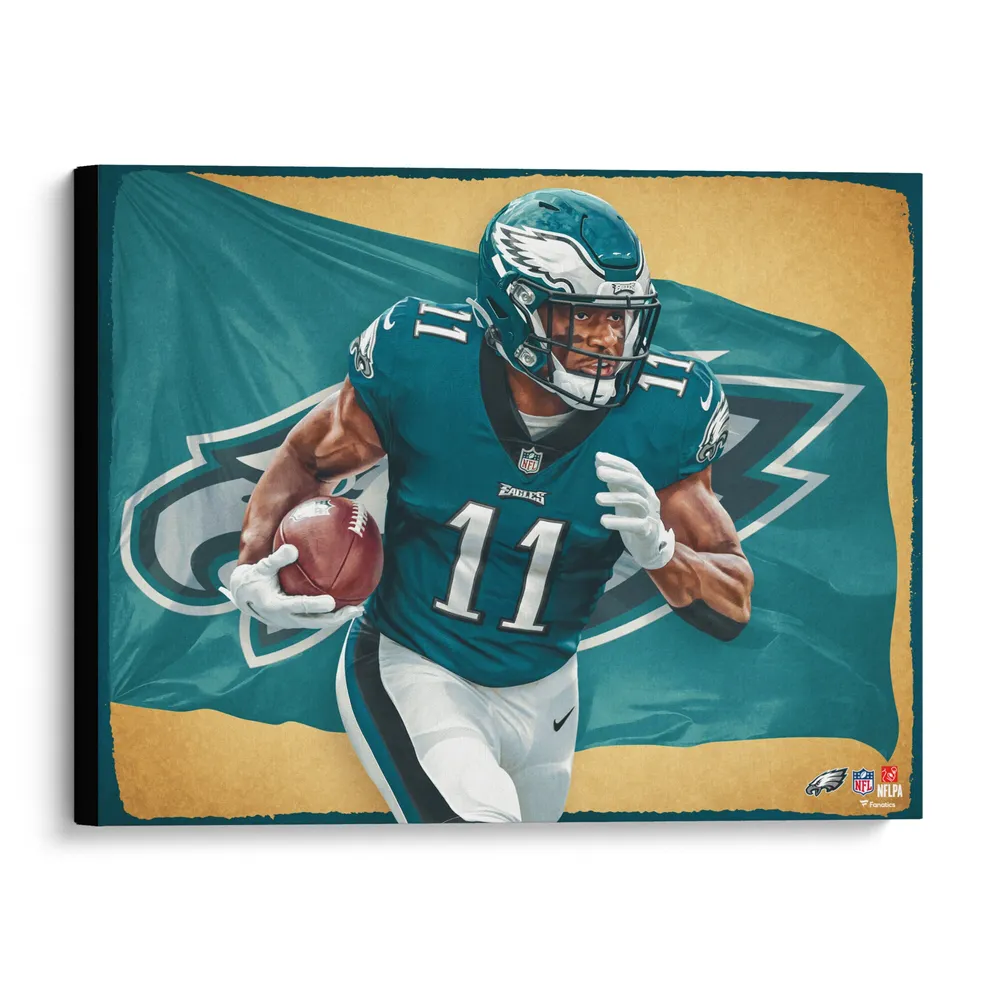 Lids A.J. Brown Philadelphia Eagles Fanatics Authentic Stretched 20' x 24'  Canvas Giclee Print - Designed by Artist Brian Konnick