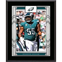 Plaque de joueur sublimée encadrée de 10,5" x 13" des Philadelphia Eagles de Brandon Graham