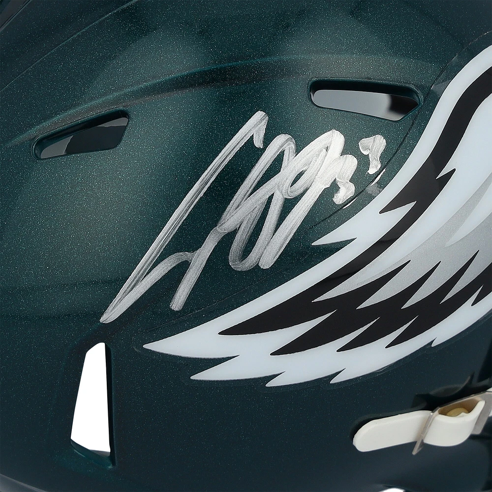 Cooper DeJean Philadelphia Eagles Autographed Super Bowl LIX Champions Riddell Logo Speed Mini Helmet