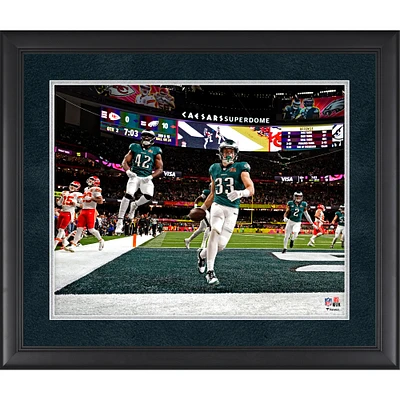 Cooper DeJean Philadelphia Eagles Super Bowl LIX Champions Framed 16" x 20" Pick Six vs. Kansas City Chiefs Photograph