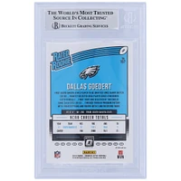 Dallas Goedert Philadelphia Eagles Carte de recrue authentifiée autographiée Panini Donruss Optic Pink 2018 classée Rookie #197 Beckett Fanatics