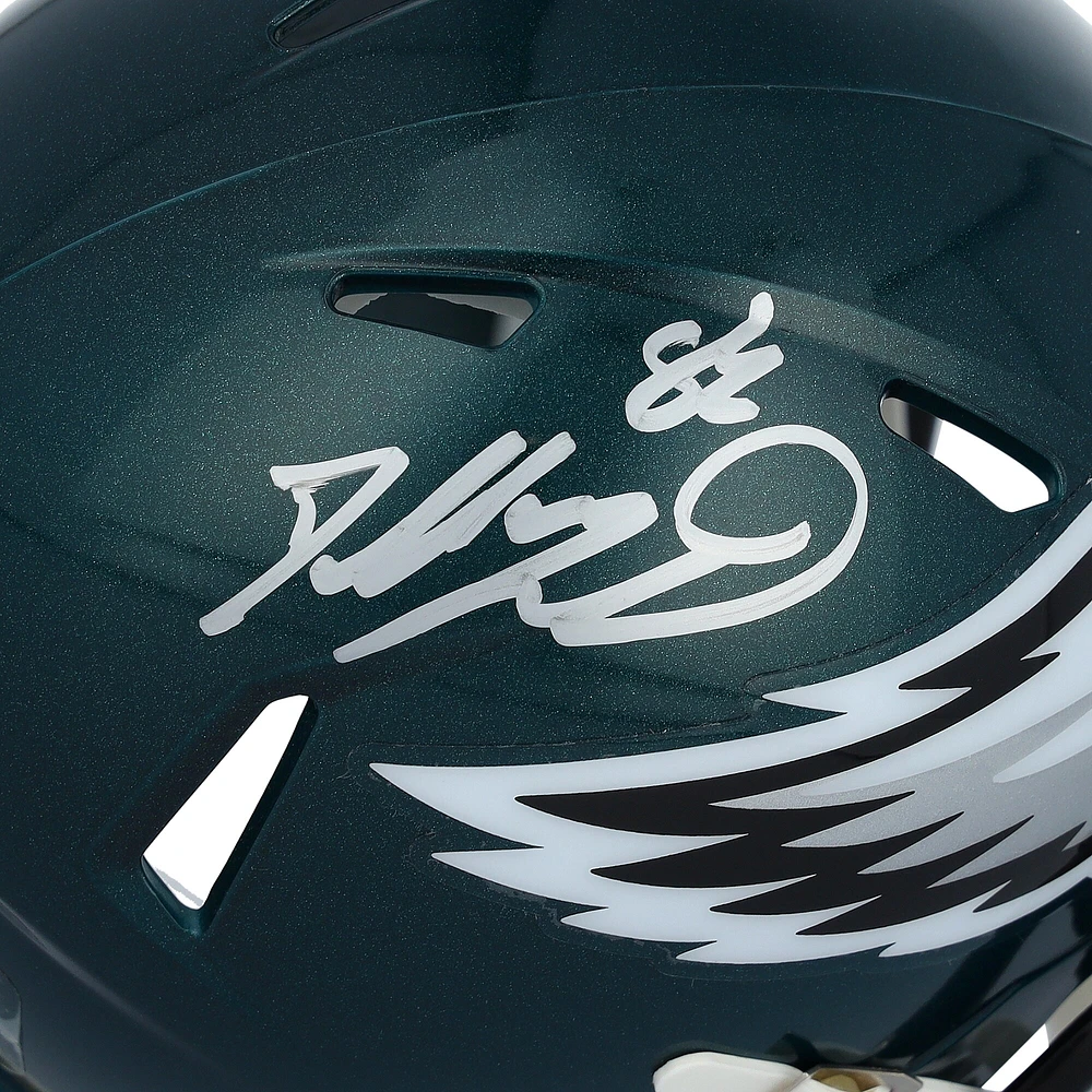 Dallas Goedert Philadelphia Eagles Autographed Super Bowl LIX Champions Riddell Logo Speed Mini Helmet