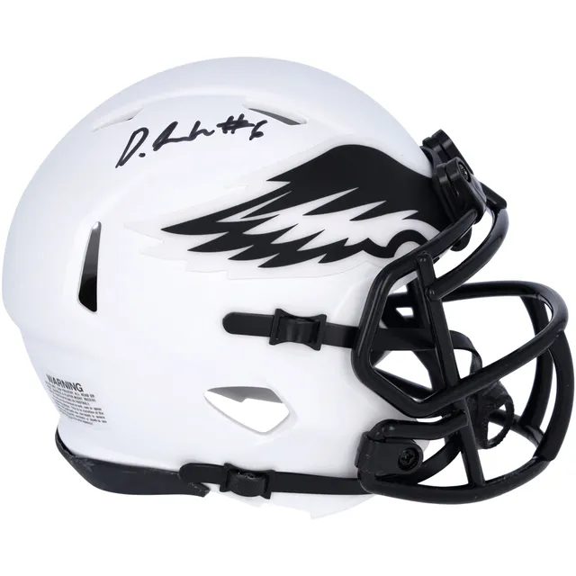 DeVonta Smith Philadelphia Eagles Autographed Riddell Flash Alternate Speed  Replica Helmet