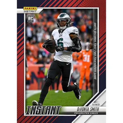 DeVonta Smith Philadelphia Eagles Fanatics Exclusive Parallel Panini Instant NFL Week 10 First Two Touchdown Game Single Rookie Trading Card - Limited Edition of 99