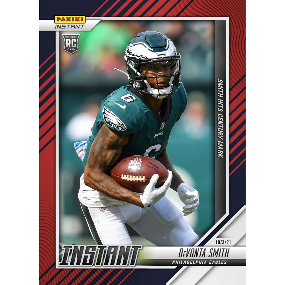 DeVonta Smith Philadelphia Eagles Fanatics Exclusive Parallel Panini Instant  NFL Week 4 Hits Century Mark Single Rookie Trading Card - Limited Edition  of 99