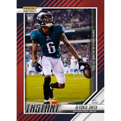 DeVonta Smith Philadelphia Eagles Fanatics Exclusive Parallel Panini Instant NFL Week 9 28-Yard Touchdown Pass Rookie Trading Card - Limited Edition of 99