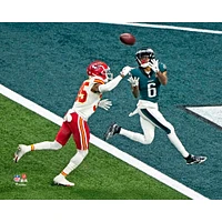 DeVonta Smith Philadelphia Eagles Unsigned Super Bowl LIX Touchdown Catch vs. Kansas City Chiefs Photograph