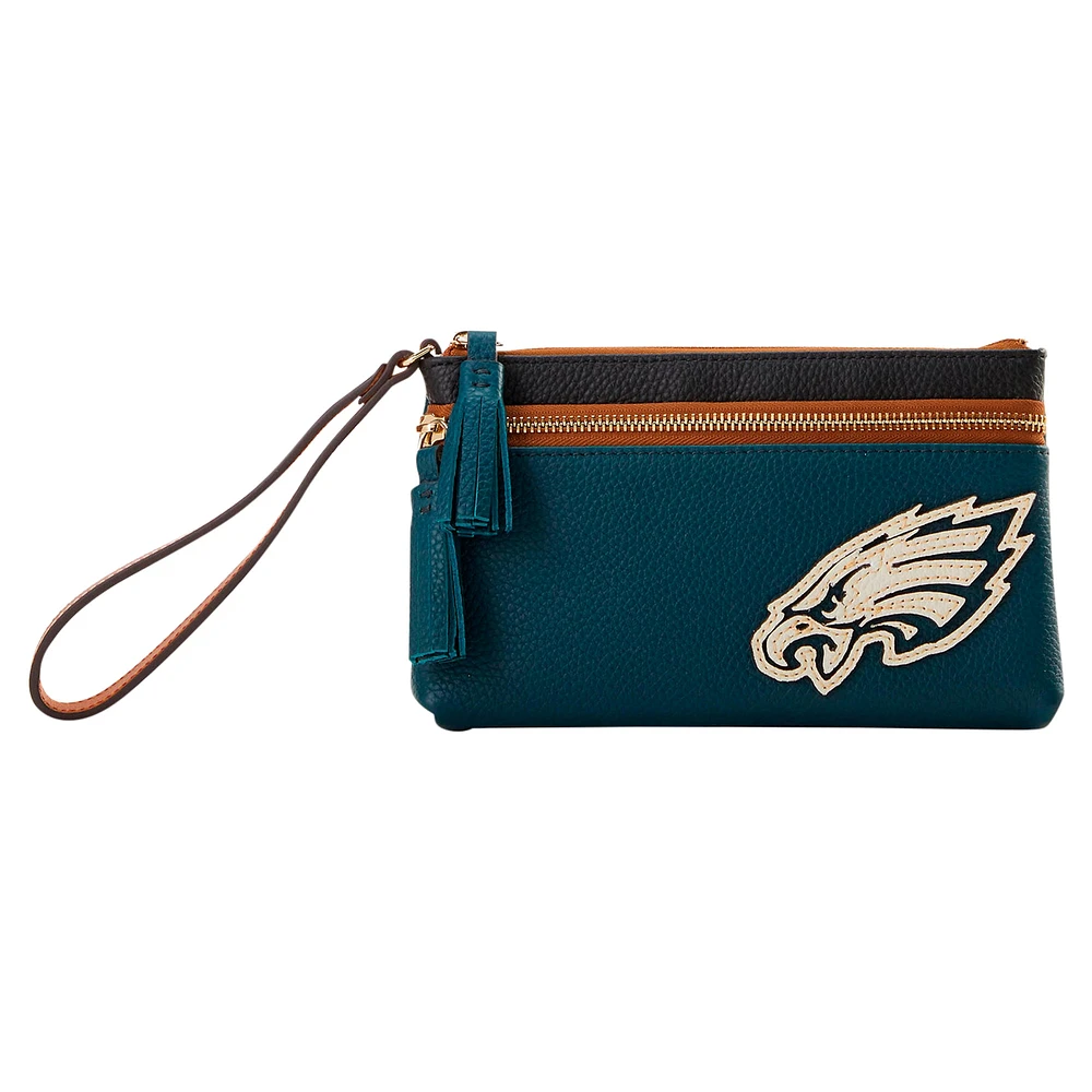 Dooney & Bourke Philadelphia Eagles Infield Double-Zip Wristlet