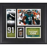 Lane Johnson Philadelphia Eagles Framed 15 x 17 Player Collage with a  Piece of Game-Used Football