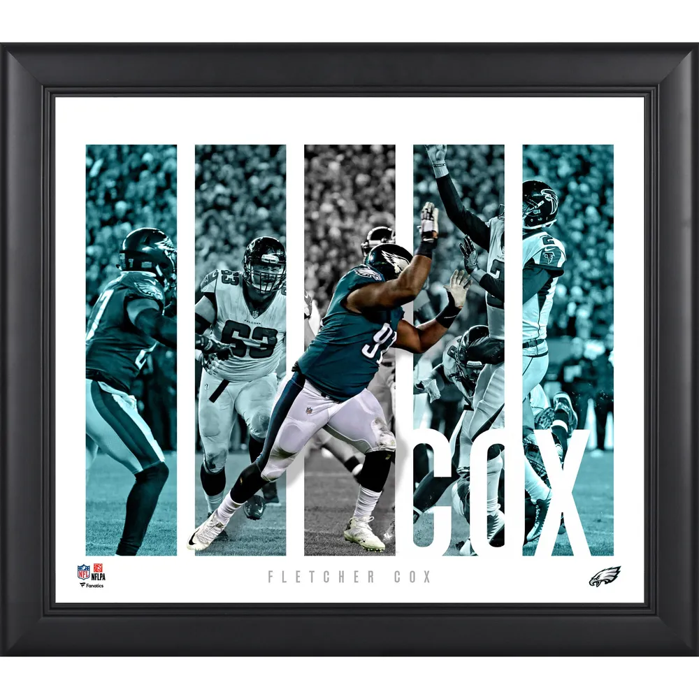 Lids Fletcher Cox Philadelphia Eagles Fanatics Authentic Framed 15 x 17  Impact Player Collage with a Piece of Game-Used Football - Limited Edition  of 500