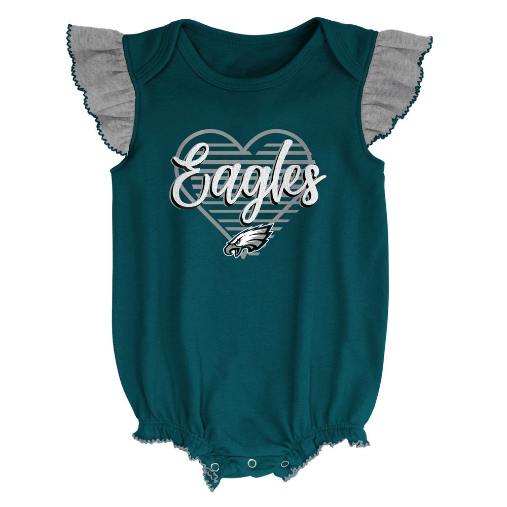 NFL Baby Boys Eagles Short Sleeve Jersey Bodysuit - 0-3mo