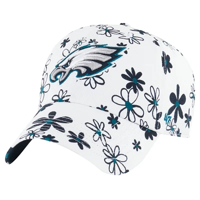 Casquette ajustable Daisy Delight Clean Up blanche '47 Philadelphia Eagles pour filles