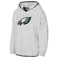 Sweat à capuche en polaire gris pour jeunes filles Philadelphia Eagles Ultimate Teddy