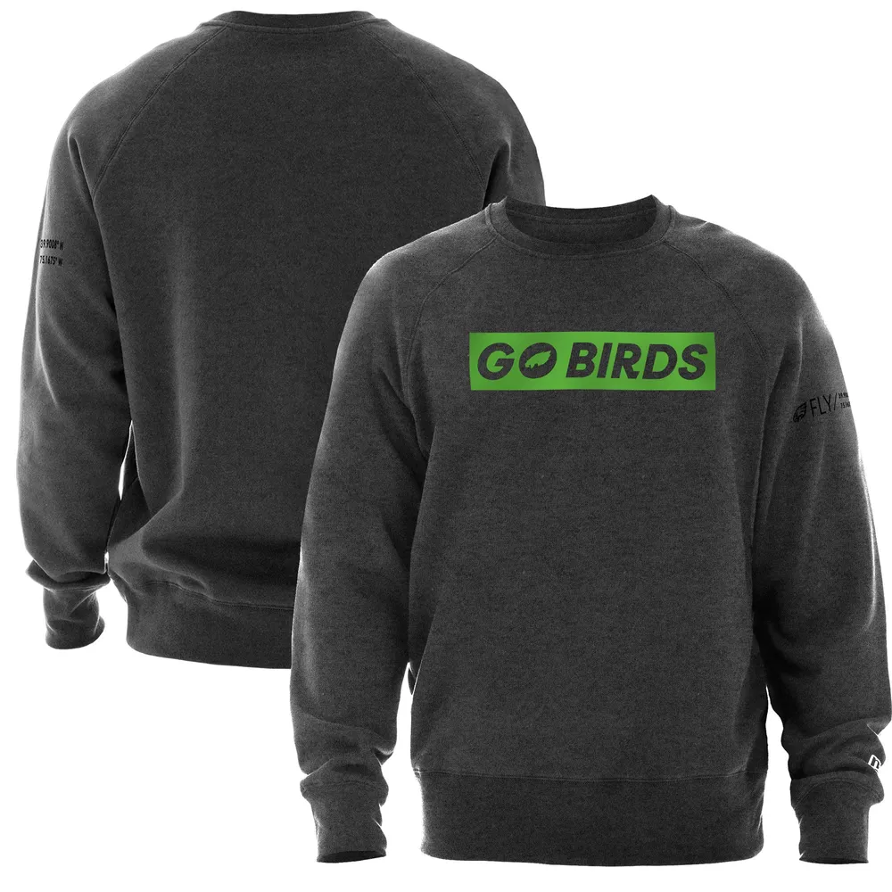 New Era Philadelphia Eagles NFL Black Pullover Hoodie Sweatshirt: