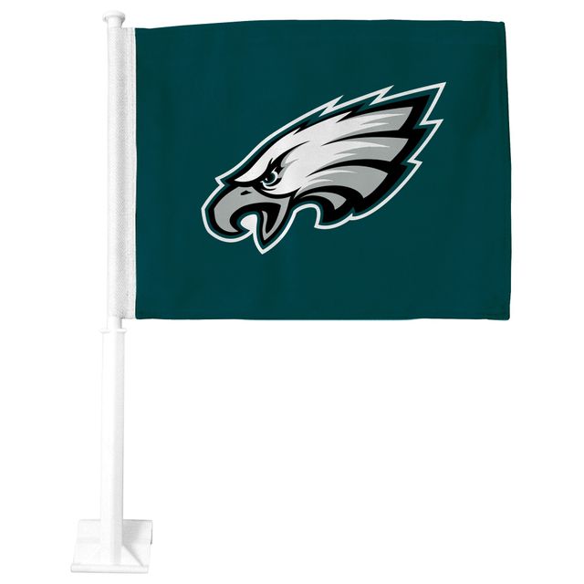 Drapeau de voiture double face Premium Philadelphia Eagles vert