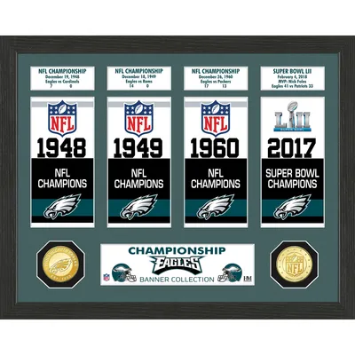 Philadelphia Eagles Highland Mint Super Bowl LII Champions 12" x 15" Banner Collection Photo Mint
