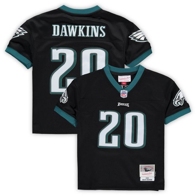 Maillot Mitchell & Ness Brian Dawkins noir Philadelphia Eagles 2004 retraité Legacy pour bébé