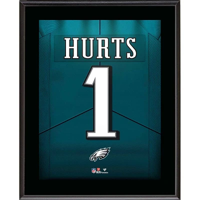 Jalen Hurts Philadelphia Eagles 10.5" x 13" Jersey Number Sublimated Player Plaque