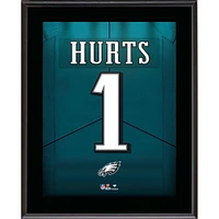 Jalen Hurts Philadelphia Eagles 10.5" x 13" Jersey Number Sublimated Player Plaque