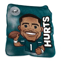 Jalen Hurts Philadelphia Eagles Couverture de caricature de joueur 50" x 60"