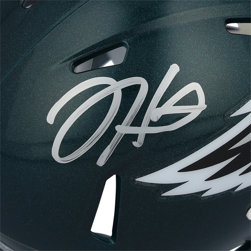 Jalen Hurts Philadelphia Eagles Autographed Super Bowl LIX Champions Riddell Logo Speed Mini Helmet
