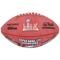 Jalen Hurts Philadelphia Eagles Autographed Super Bowl LIX Champions Wilson Logo Duke Football 