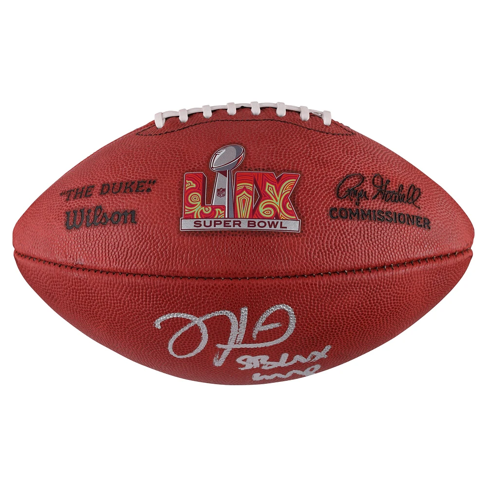 Jalen Hurts Philadelphia Eagles Autographed Super Bowl LIX Football with "SB LIX MVP" Inscription