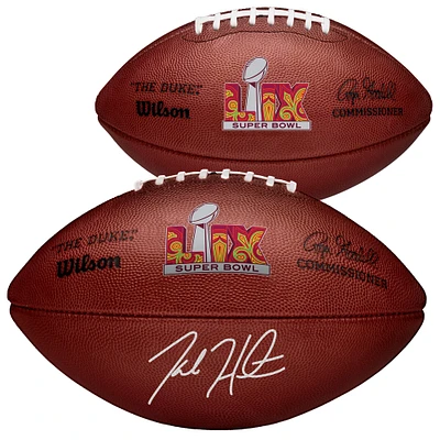 Jalen Hurts Philadelphia Eagles Autographed Super Bowl LIX Wilson Duke Football