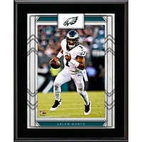 Plaque de joueur encadrée par sublimation de 10,5" x 13" des Philadelphia Eagles avec Jalen Hurts
