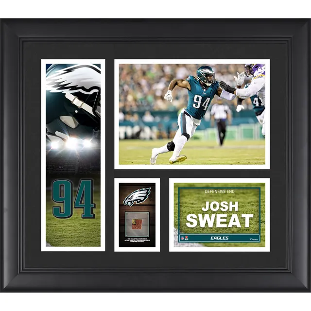 Nike Josh Sweat Midnight Green Philadelphia Eagles Super Bowl Lvii Patch  Game Jersey for Men