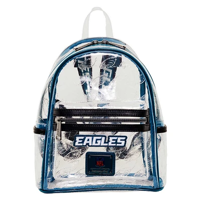 Loungefly Philadelphia Eagles Mini sac à dos transparent