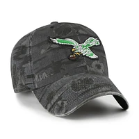 Men's '47  Black Philadelphia Eagles Fiji Clean Up Adjustable Hat