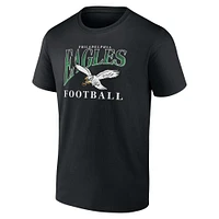 Men's Fanatics  Black Philadelphia Eagles Football T-Shirt