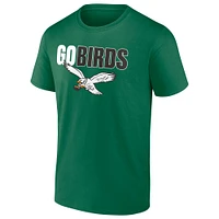 Men's Fanatics  Kelly Green Philadelphia Eagles Go Birds T-Shirt