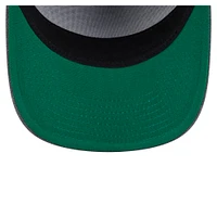 Men's New Era  Black Philadelphia Eagles Throwback Washed A-Frame 9FIFTY Snapback Hat